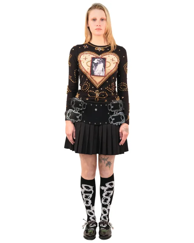 Dog Beaded Jersey Top sold by Chopova Lowena