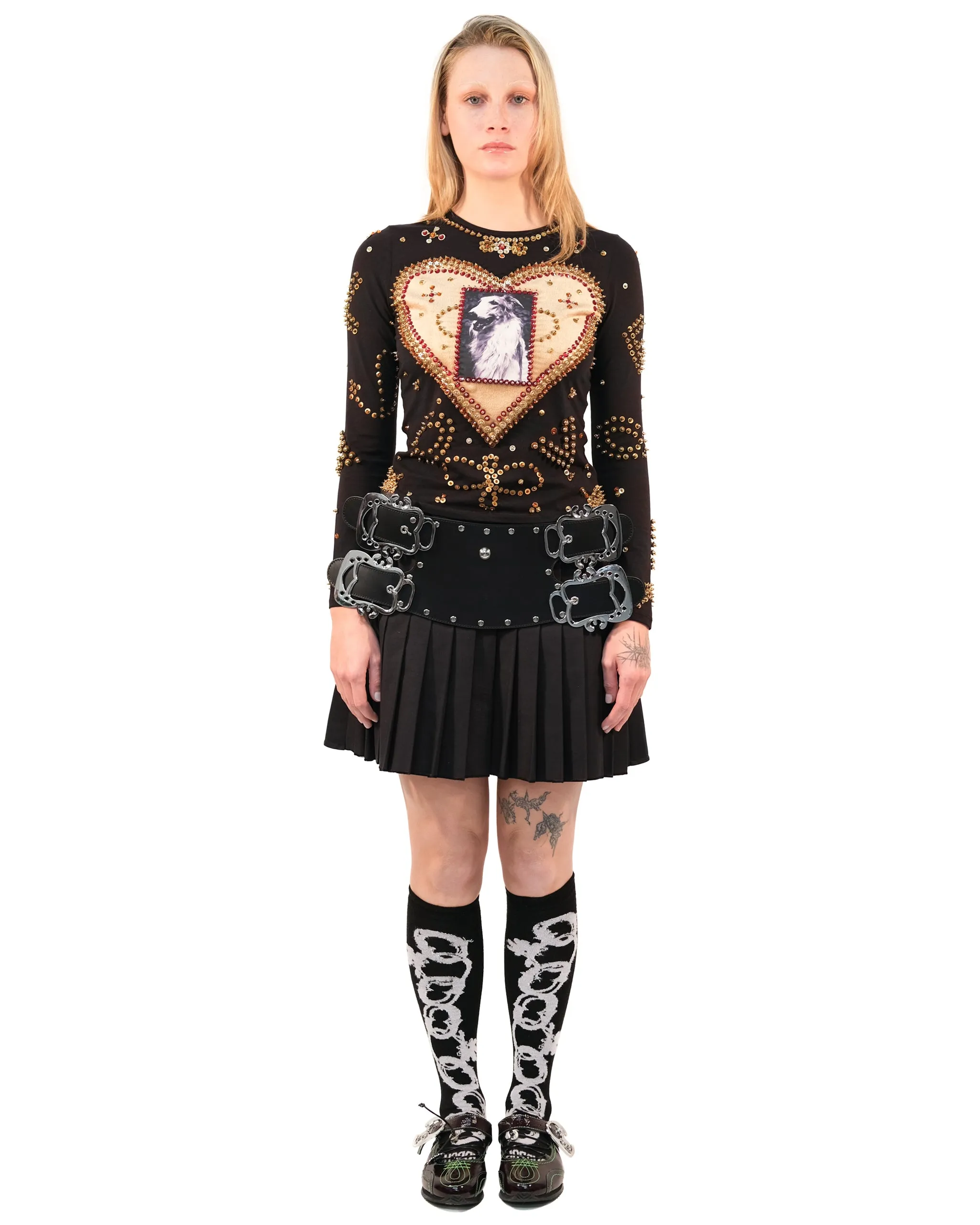 Dog Beaded Jersey Top sold by Chopova Lowena