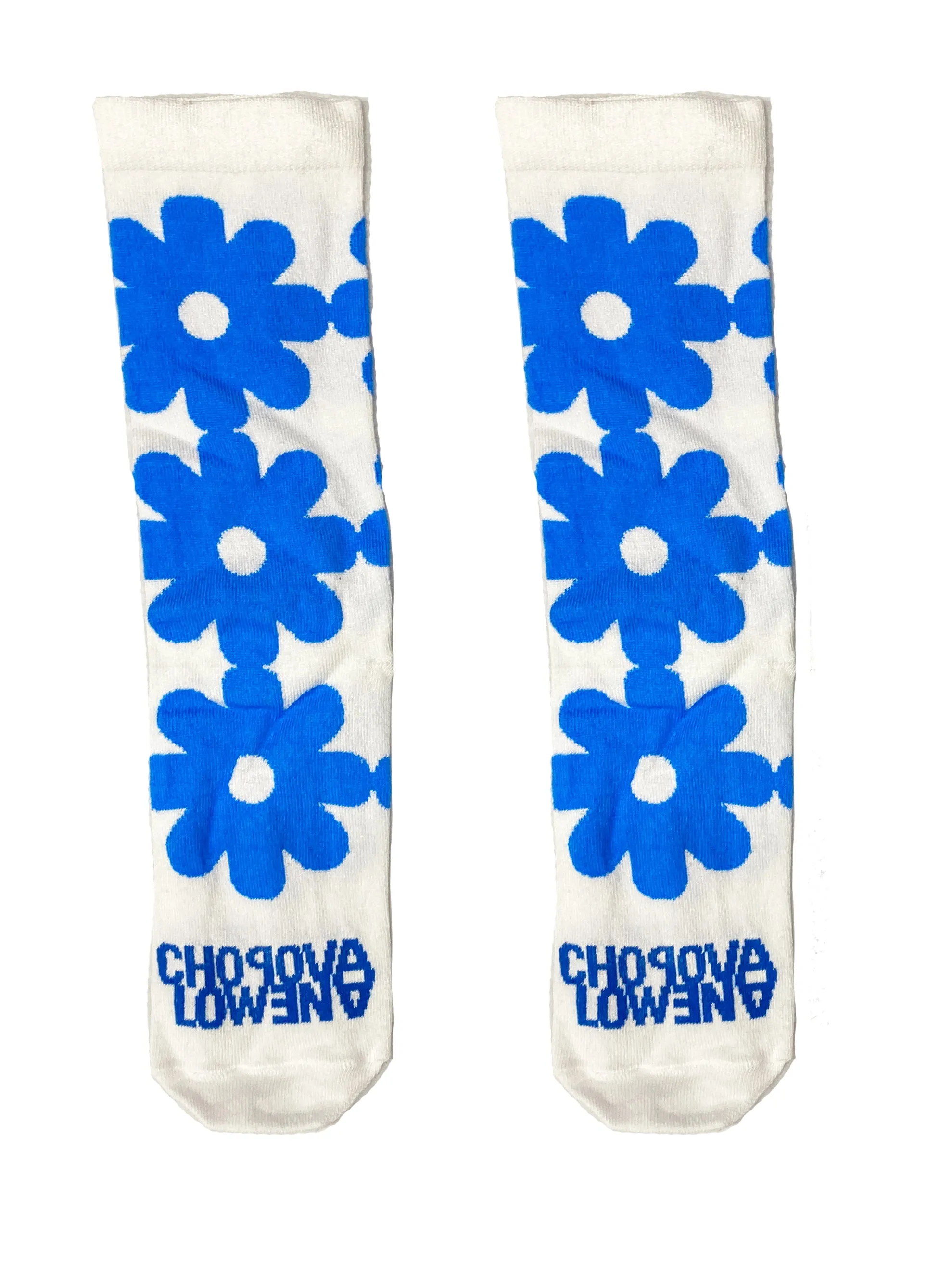 Blue Flower Short Socks sold by Chopova Lowena