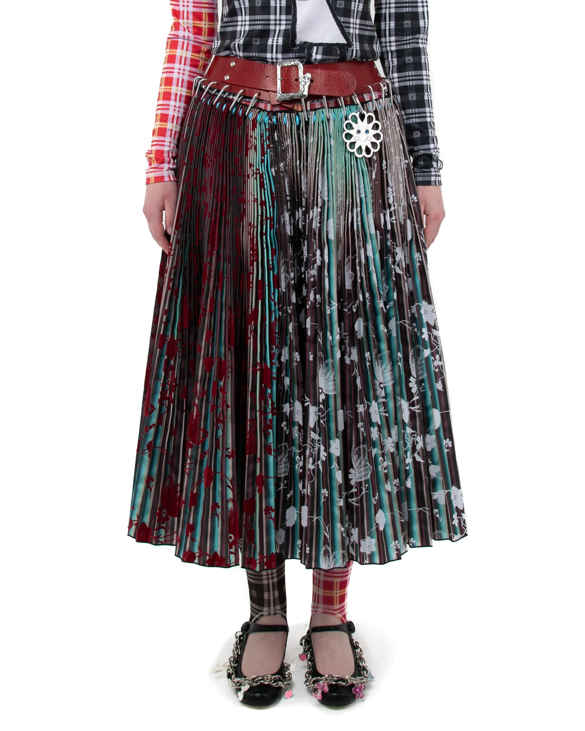 Heather Carabiner Midi Skirt sold by Chopova Lowena