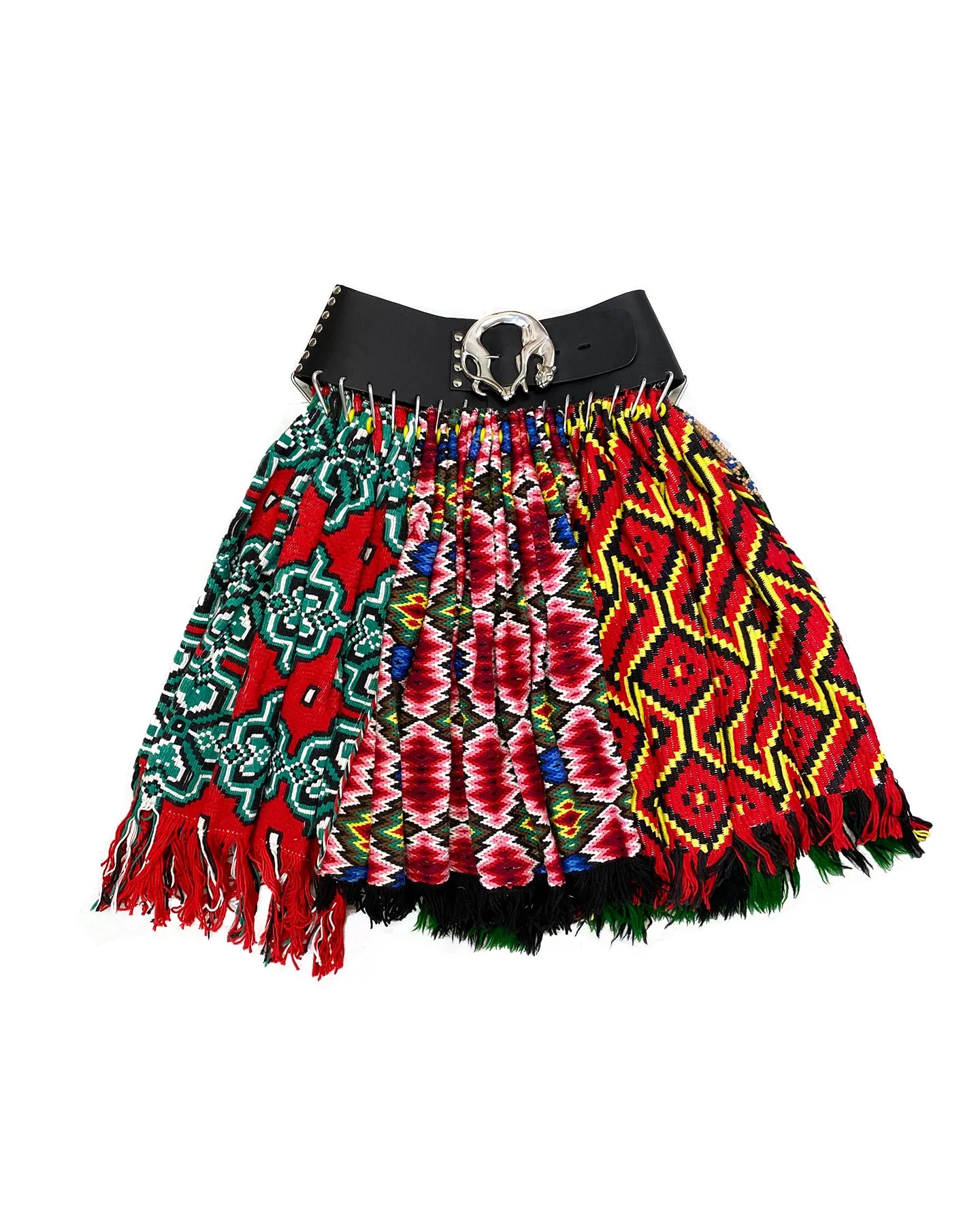 Fringe Scarf Skirt Black Belt sold by Chopova Lowena