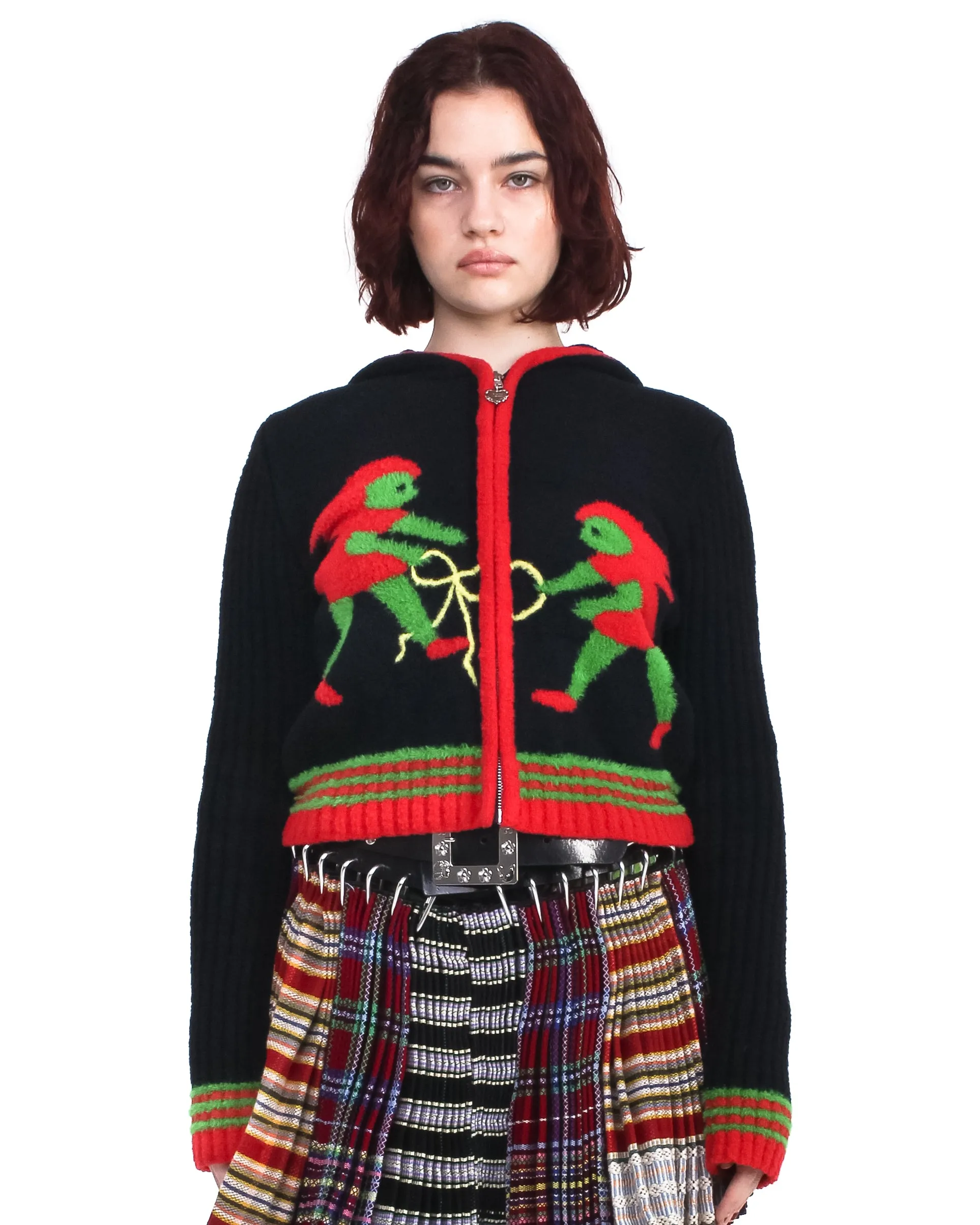 Bow Girls Zip Cardigan sold by Chopova Lowena