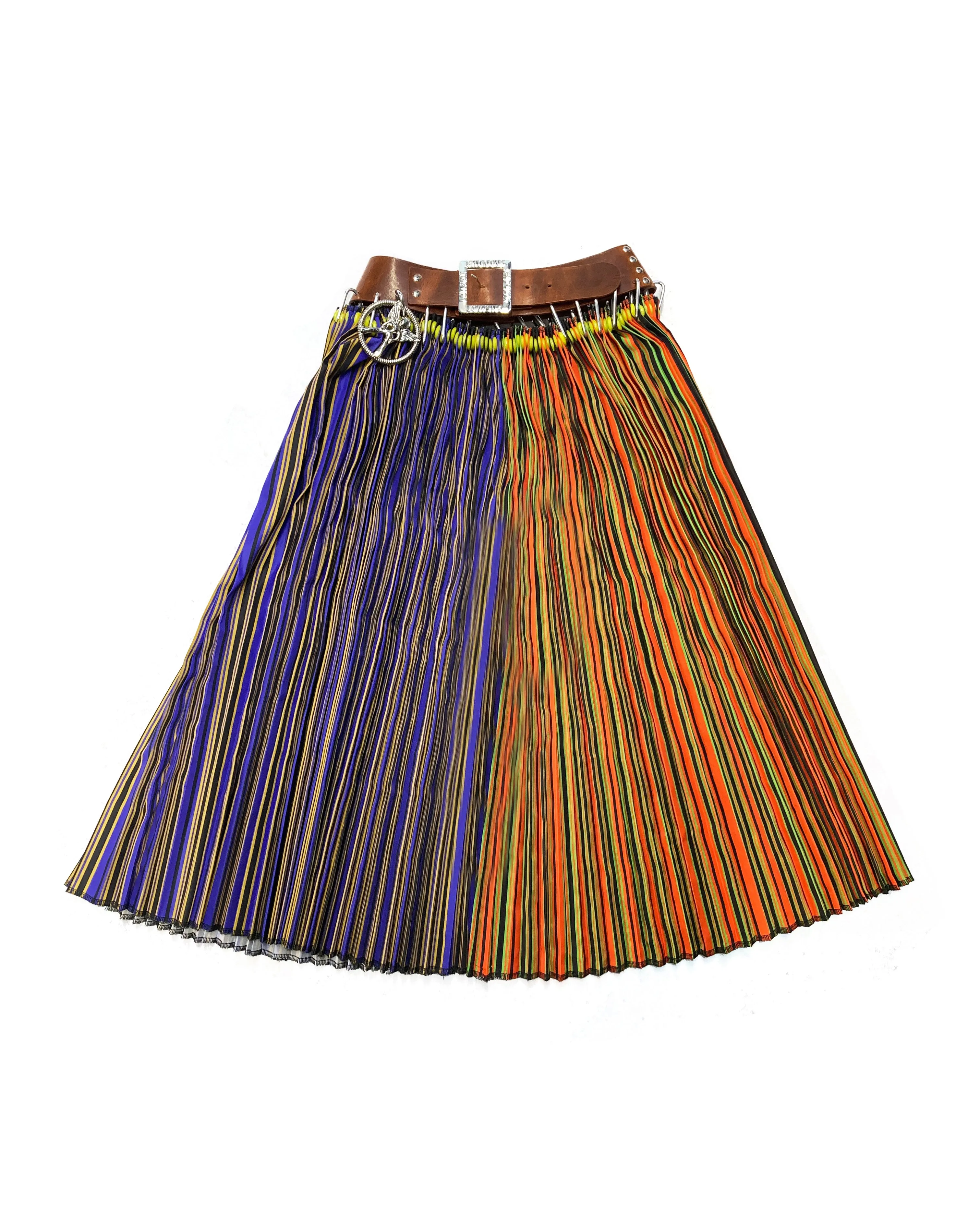 Brown Belt Stripe Midi Skirt sold by Chopova Lowena product image thumbnail 5