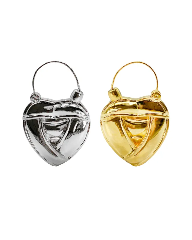 Knot Heart Earring made by Chopova Lowena