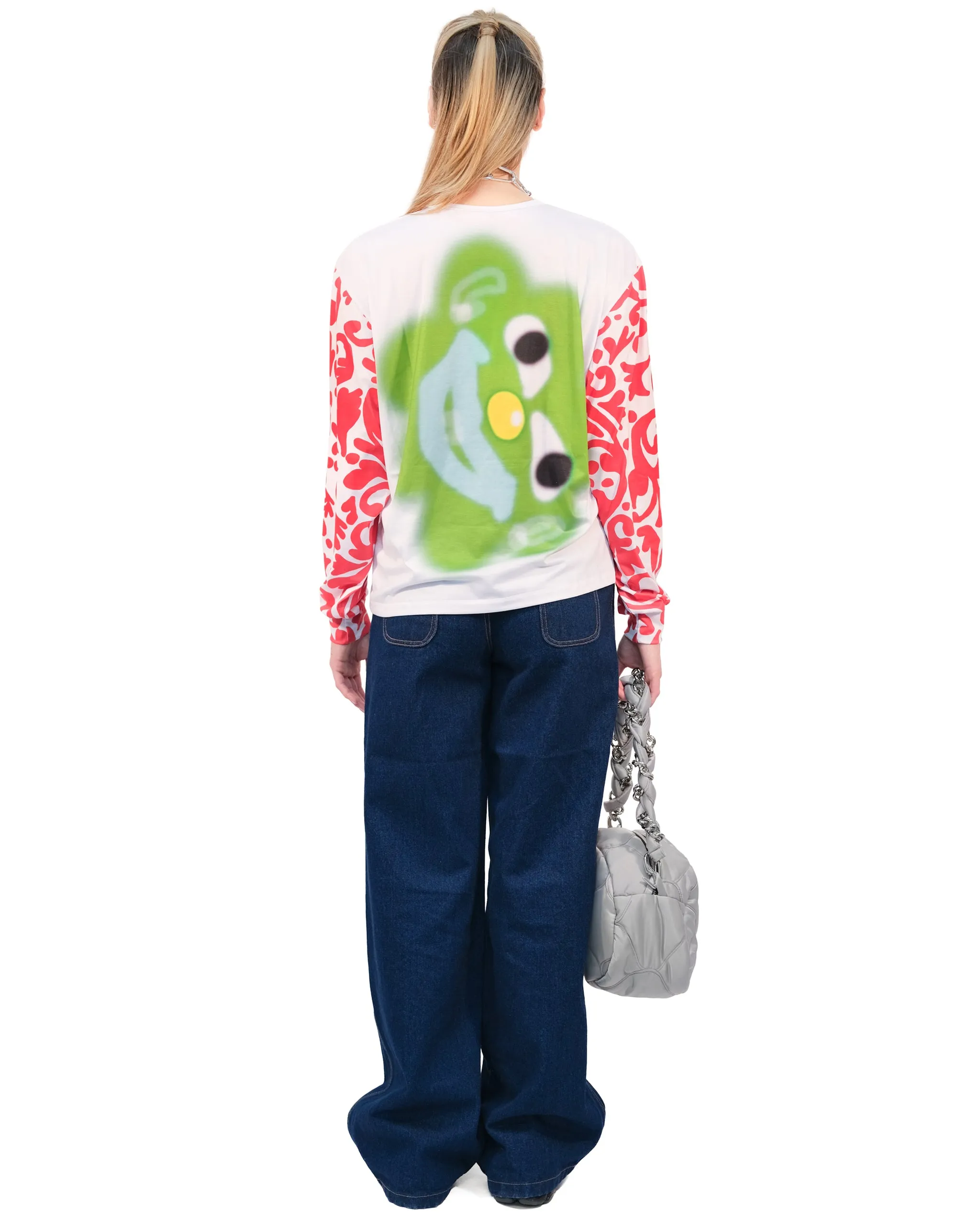 Red Monkey Oversized Jersey Top sold by Chopova Lowena product image thumbnail 3