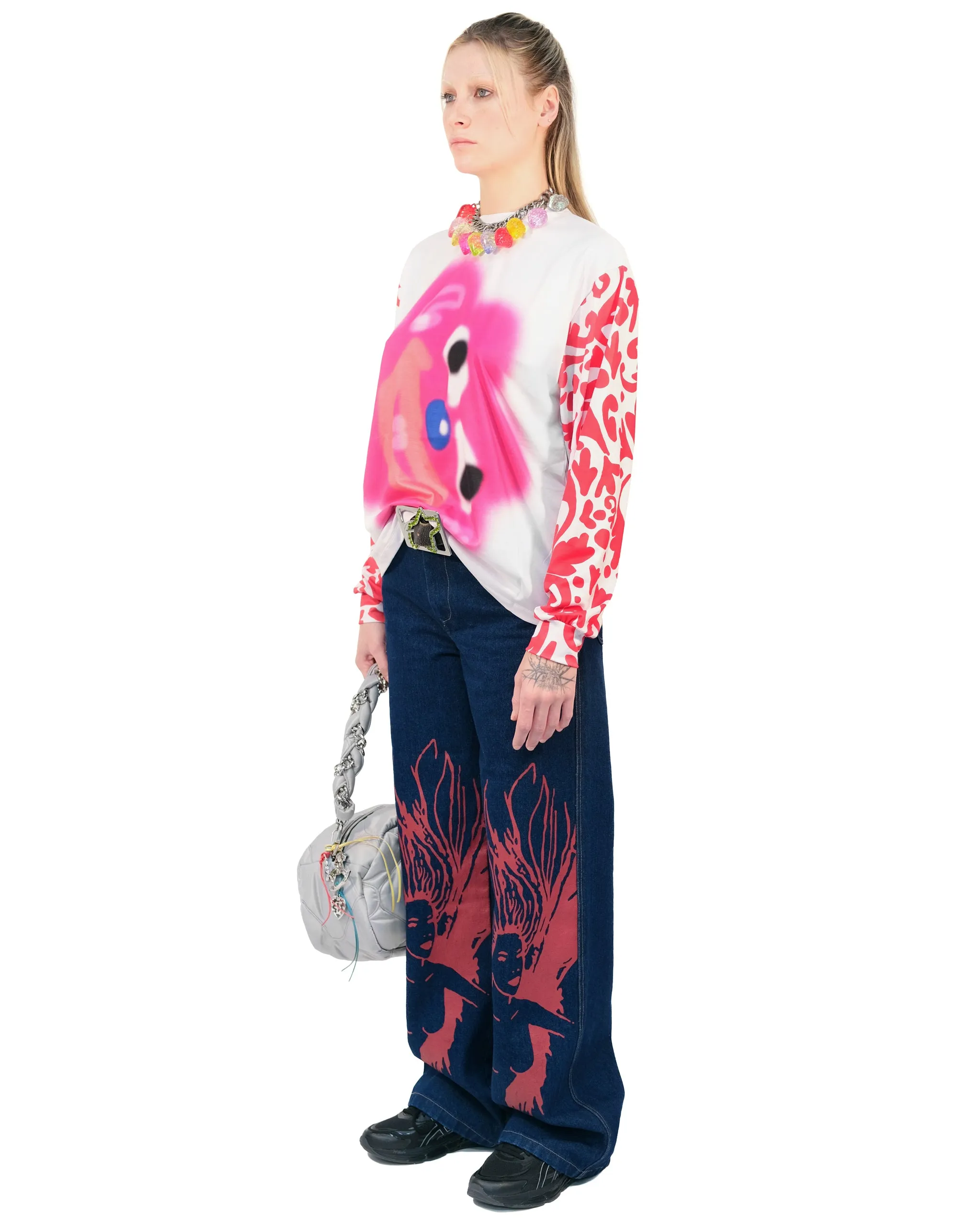 Red Monkey Oversized Jersey Top sold by Chopova Lowena product image thumbnail 2