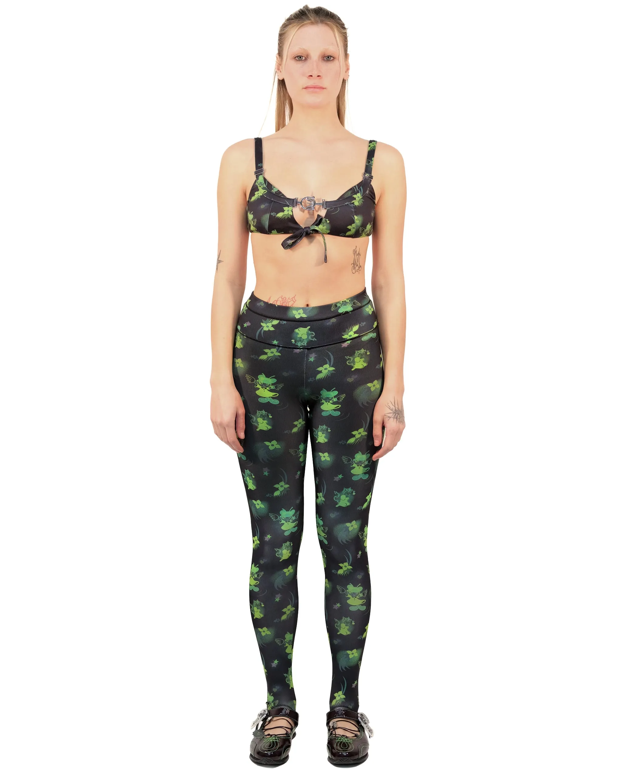 Neon Cartoon Lycra Leggings sold by Chopova Lowena