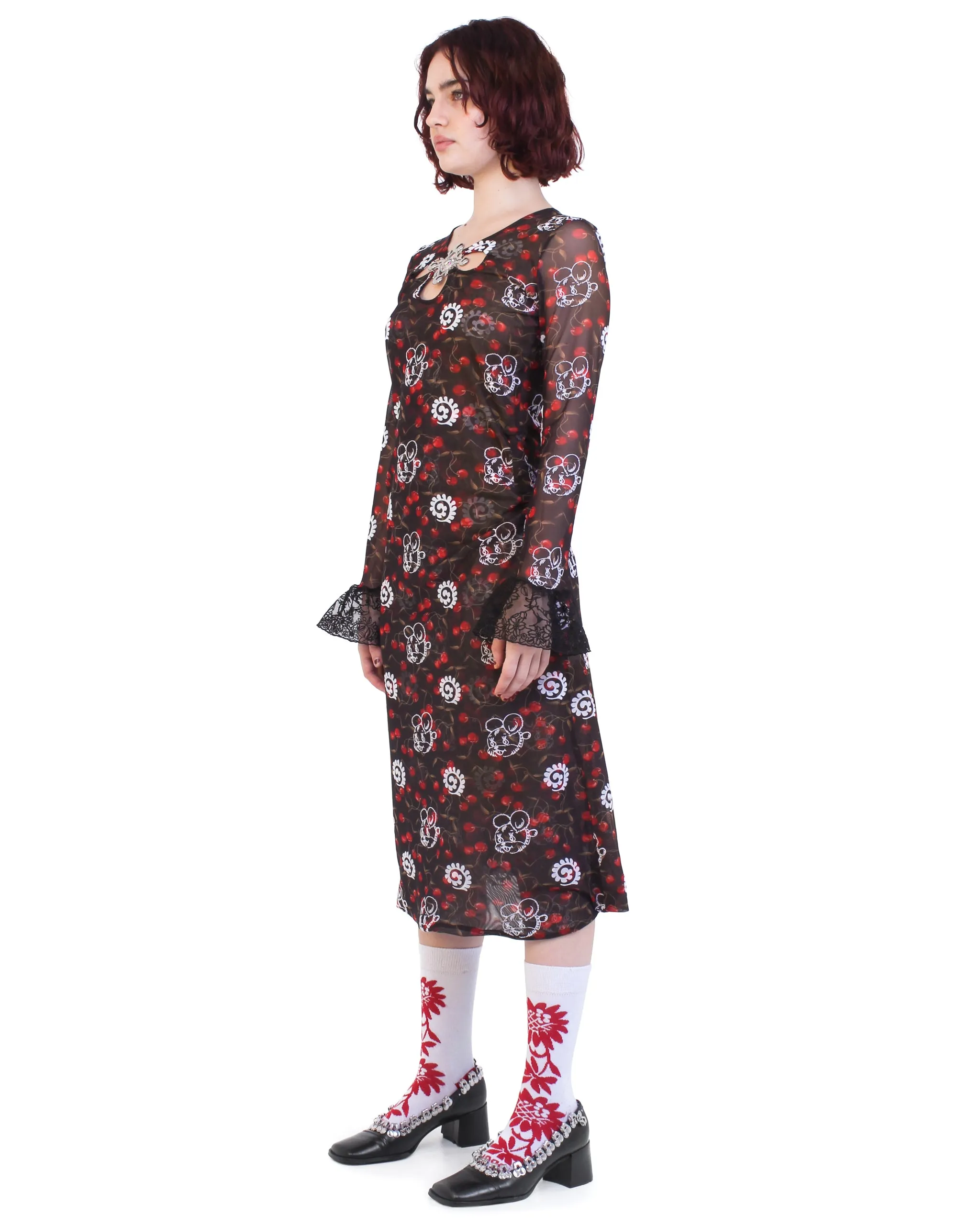 Windsucker Cherry Dress sold by Chopova Lowena product image thumbnail 4