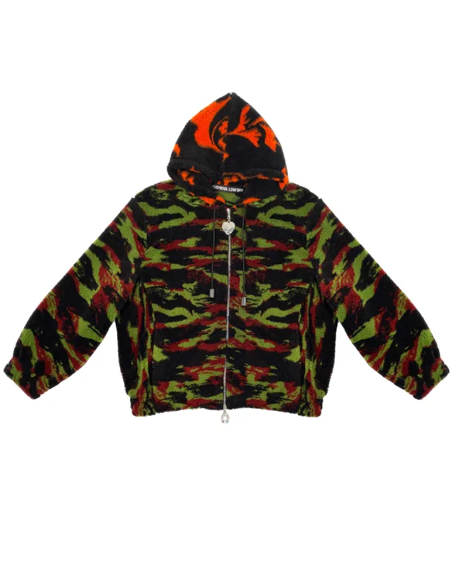 Camo Oversized Hooded Fleece sold by Chopova Lowena
