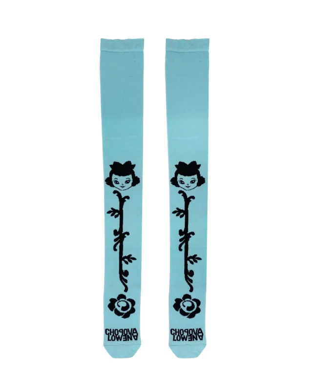 Rose Bud Super Long Socks sold by Chopova Lowena