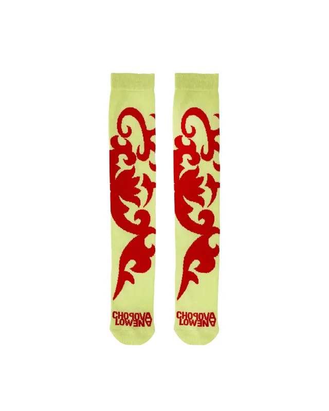 Spikey Swirl Long Socks sold by Chopova Lowena