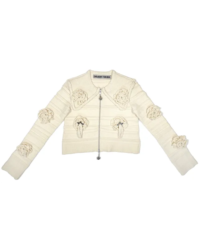 Cream Club Cardigan sold by Chopova Lowena