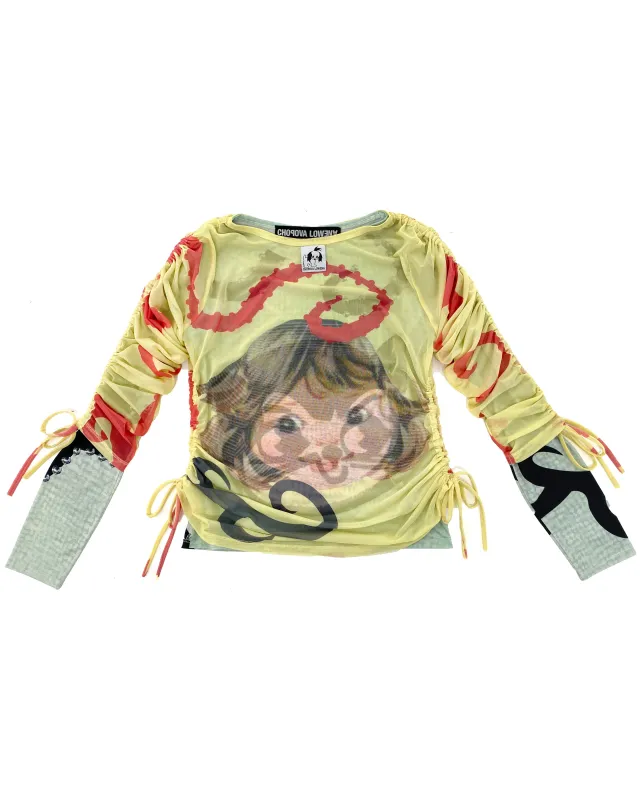 Sam Cat Ballast Long Sleeve Top made by Chopova Lowena