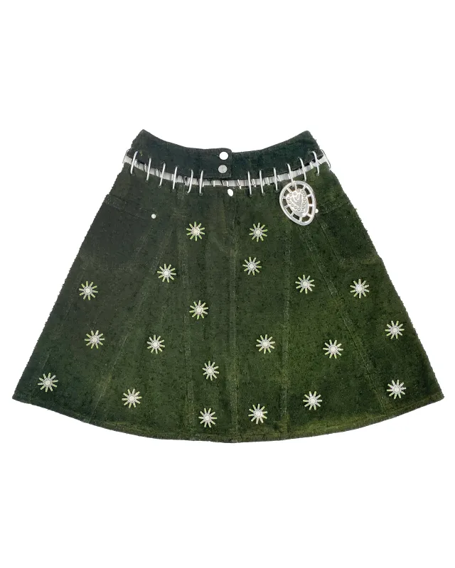 Poppet Demin Carabiner Knee Skirt made by Chopova Lowena
