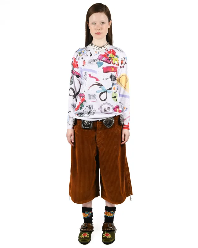 What's In My Bag Oversized Jersey Top made by Chopova Lowena