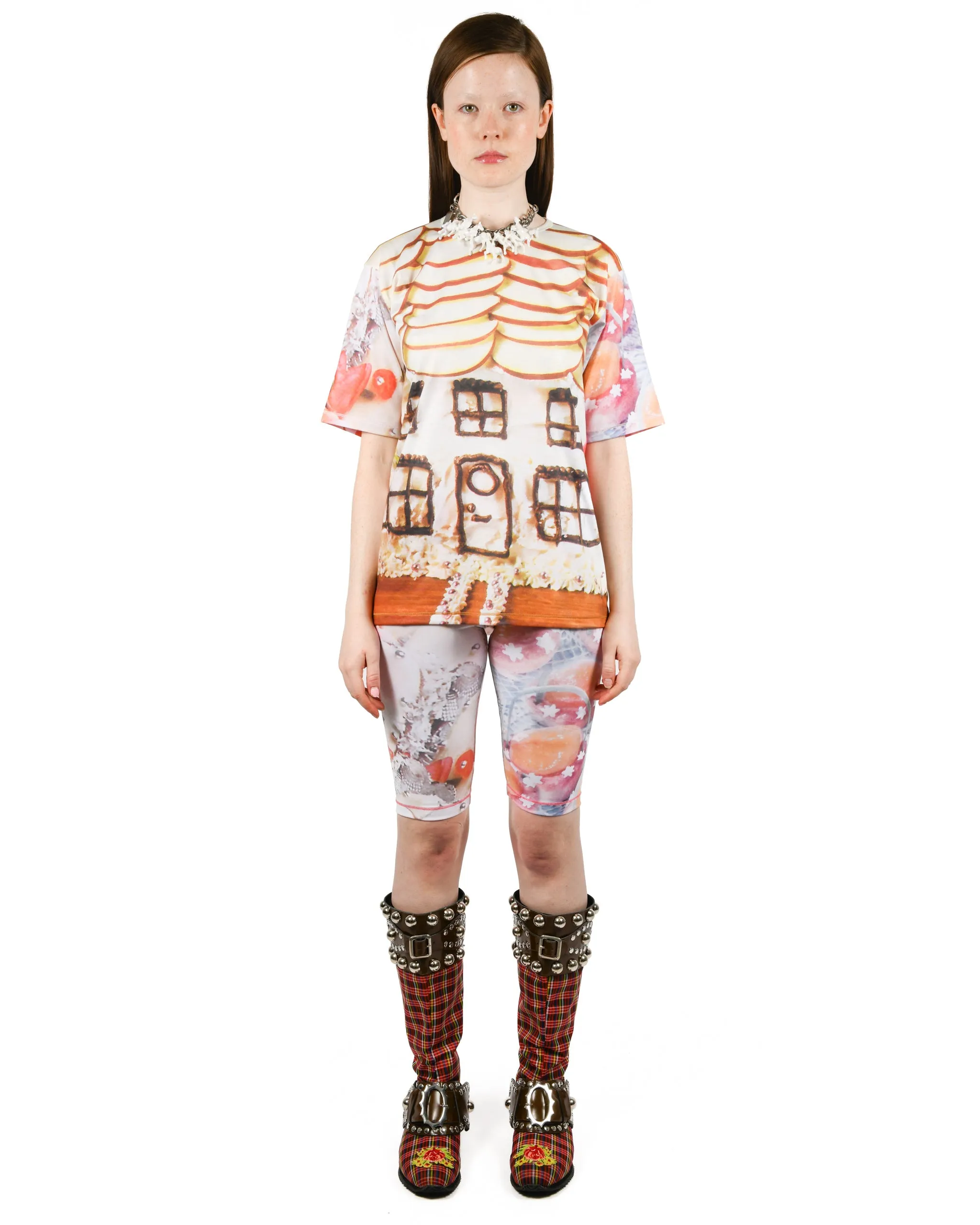 Welcome Home Oversized Short Sleeve Jersey Top sold by Chopova Lowena