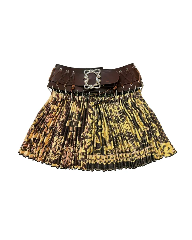 Exclusive Tapestry Folkloric Mini Carabiner Skirt sold by Chopova Lowena