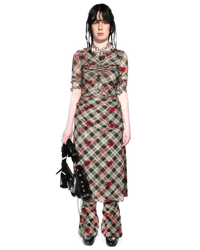 Sonicscape Bunny Argyle Mesh Dress sold by Chopova Lowena