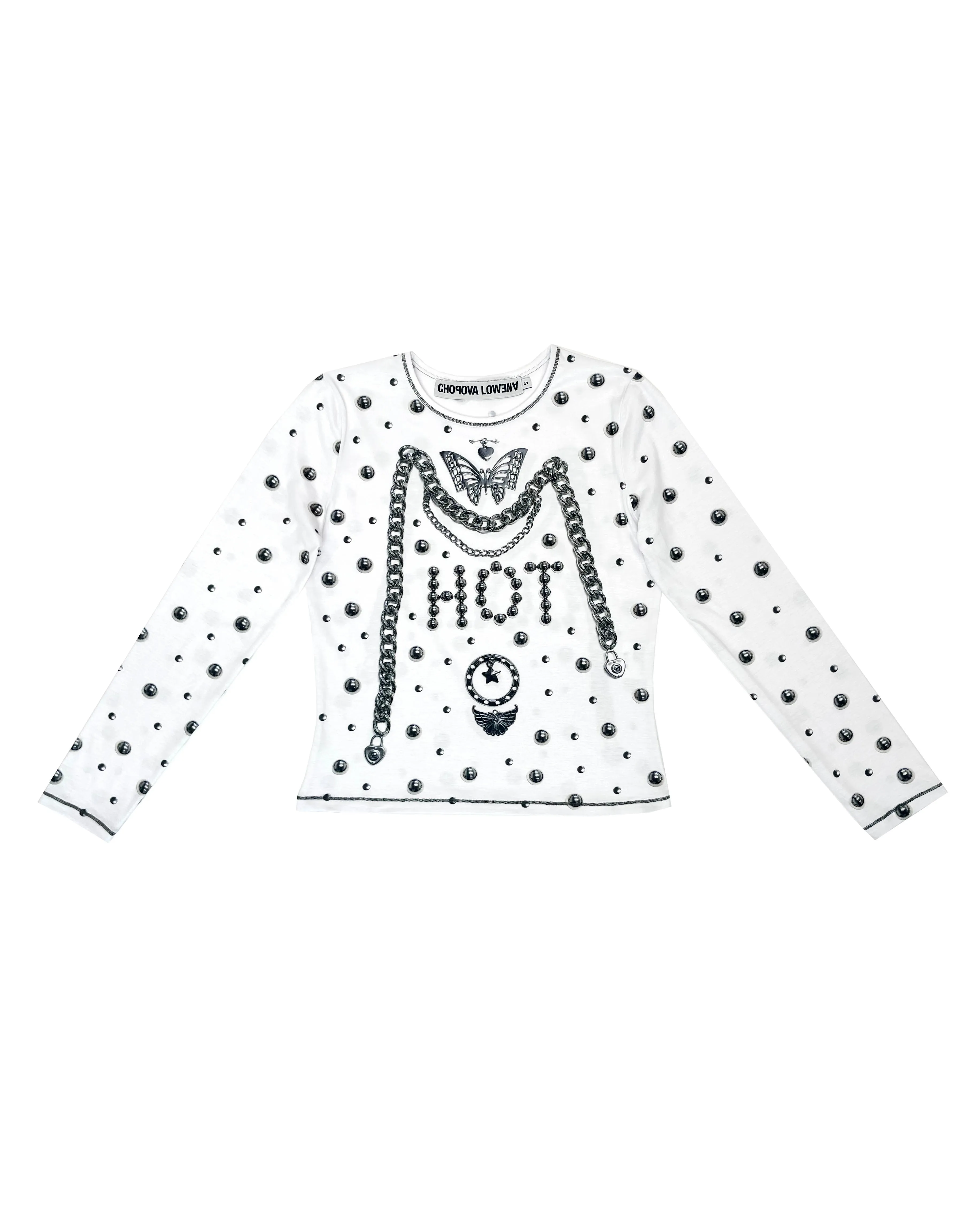 HOT Fitted Jersey Top sold by Chopova Lowena product image thumbnail 2