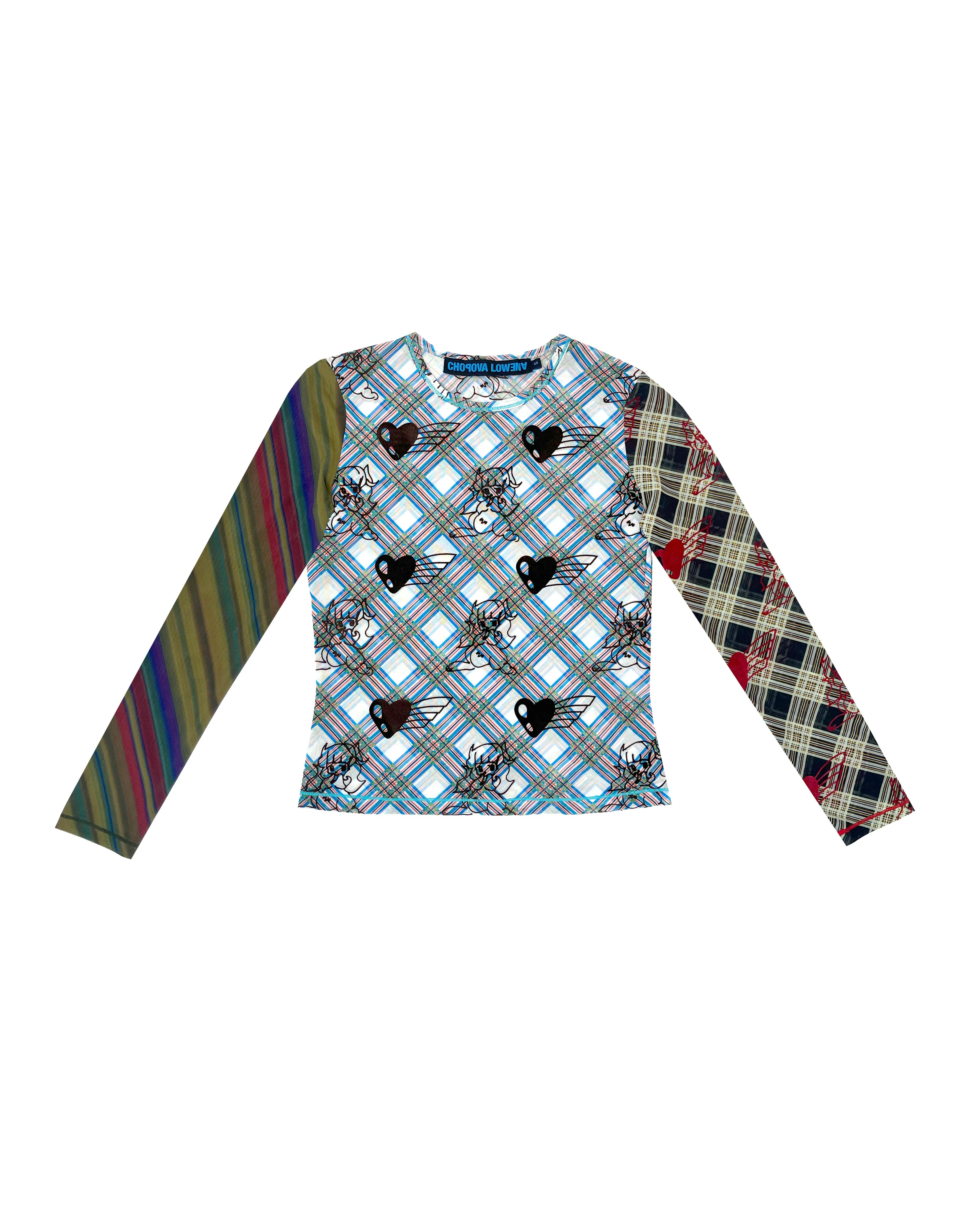 Bun Gal Flocked Mesh Top sold by Chopova Lowena