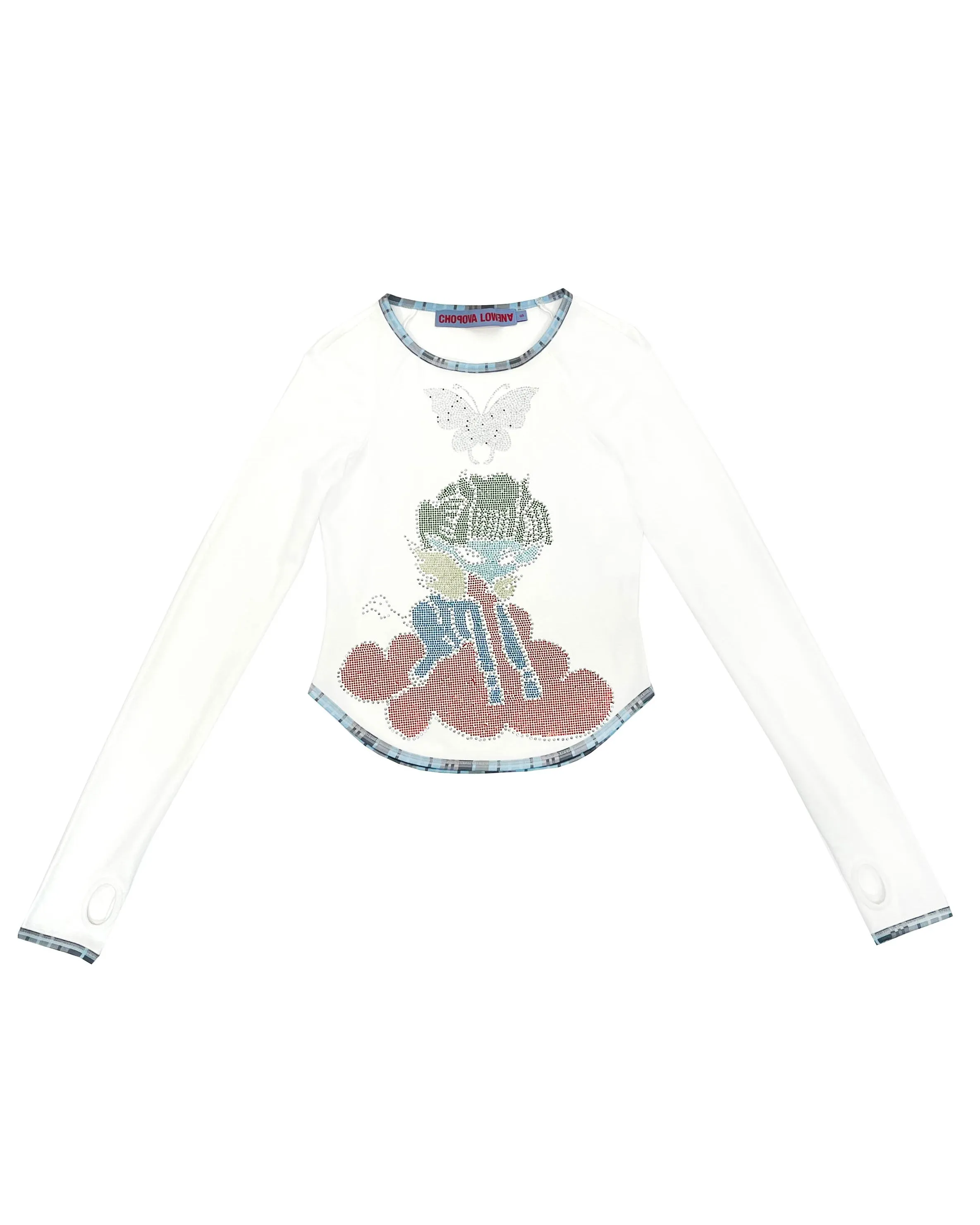 Crystal Cloud Fitted Jersey Top sold by Chopova Lowena product image thumbnail 2