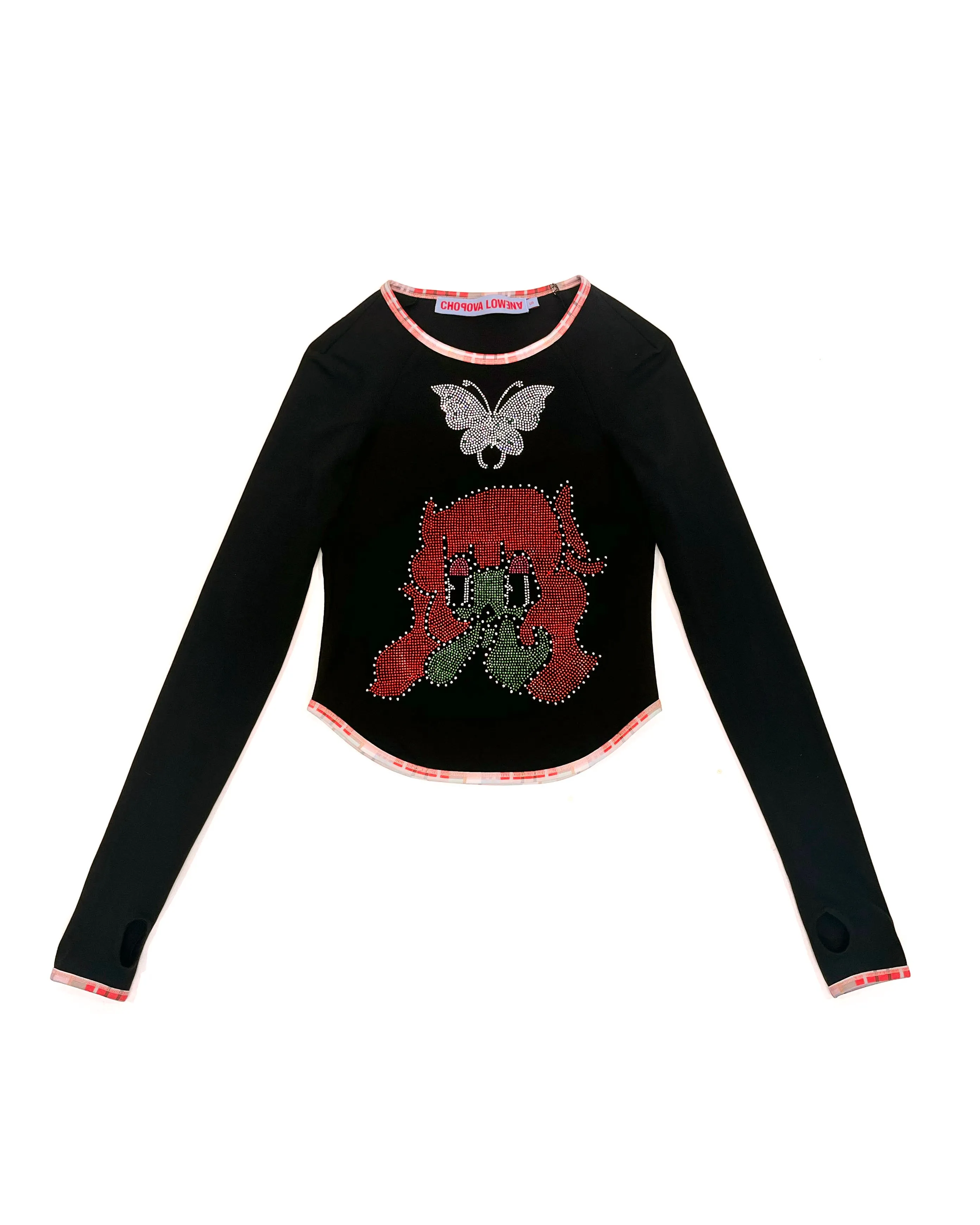 Tiny Crystal Fitted Jersey Top sold by Chopova Lowena product image thumbnail 2