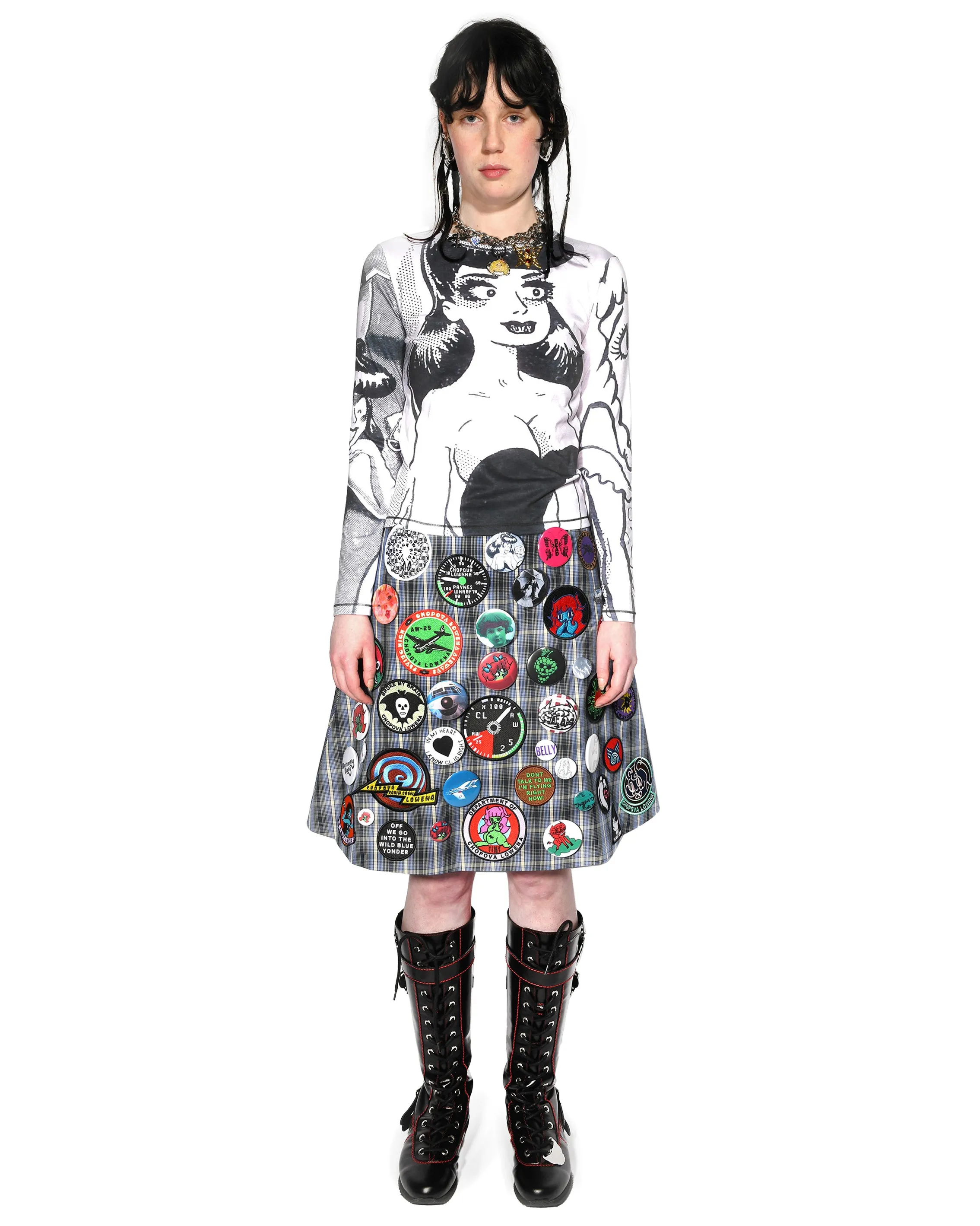 Wicko Knee Skirt sold by Chopova Lowena