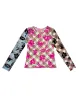 Pixel Bunny Mesh Flocked Top sold by Chopova Lowena