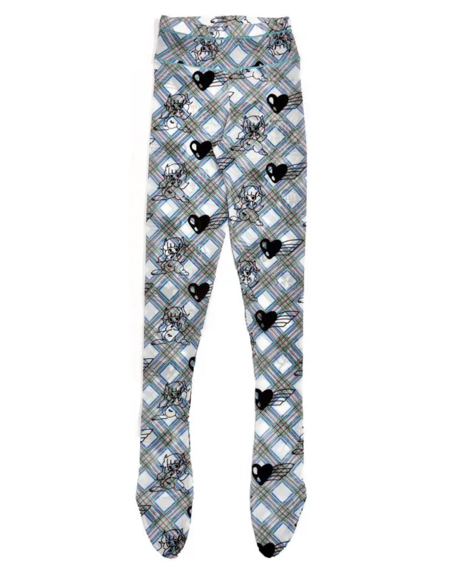 Bunny Girl Argyle Mesh Leggings sold by Chopova Lowena