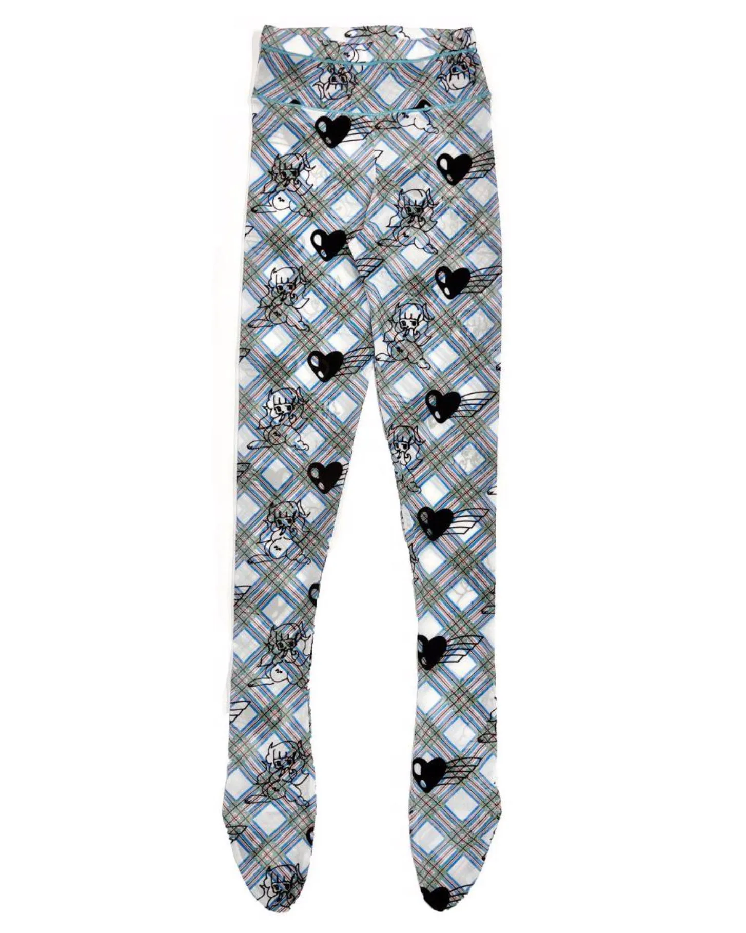 Bunny Girl Argyle Mesh Leggings sold by Chopova Lowena