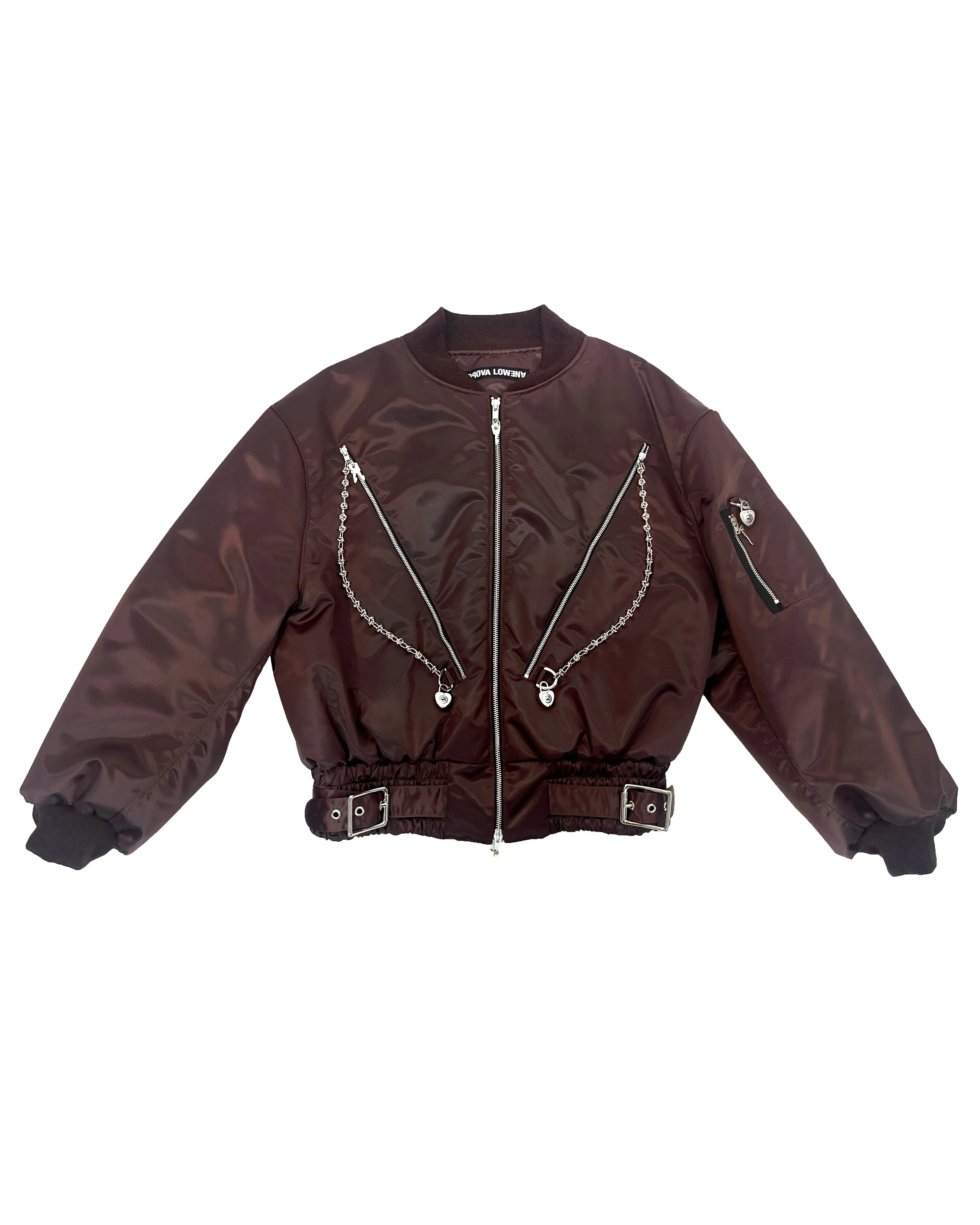 Helter Brown Bomber Jacket sold by Chopova Lowena