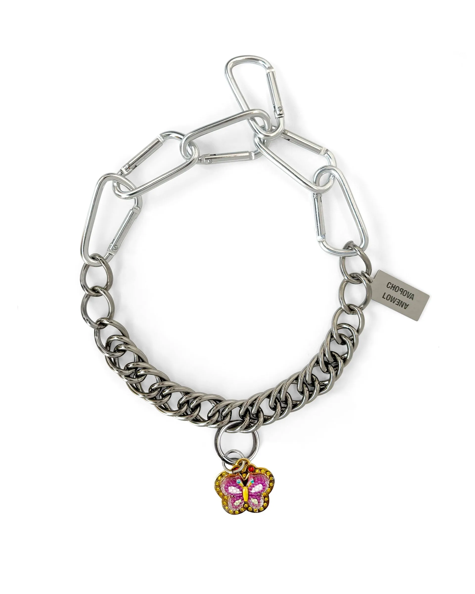 B Fly Carabiner Necklace sold by Chopova Lowena