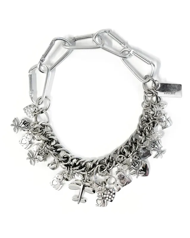 Metal Crew Carabiner Necklace sold by Chopova Lowena