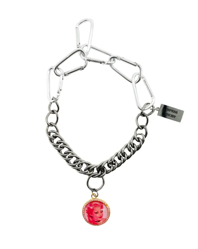 Portrait Carabiner Necklace sold by Chopova Lowena