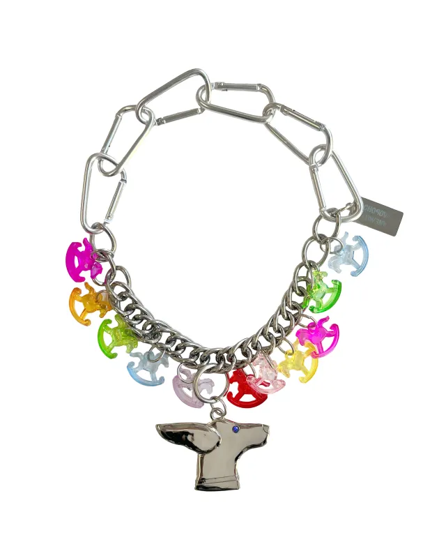 Exclusive Rocking Horse Dog Necklace sold by Chopova Lowena
