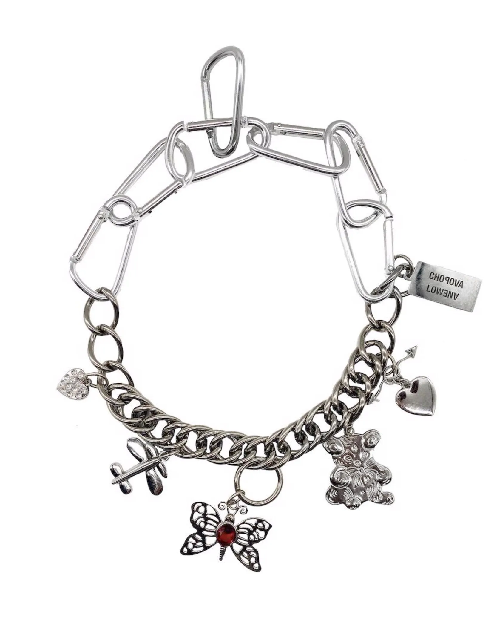 Fly Little Bear Carabiner Necklace sold by Chopova Lowena