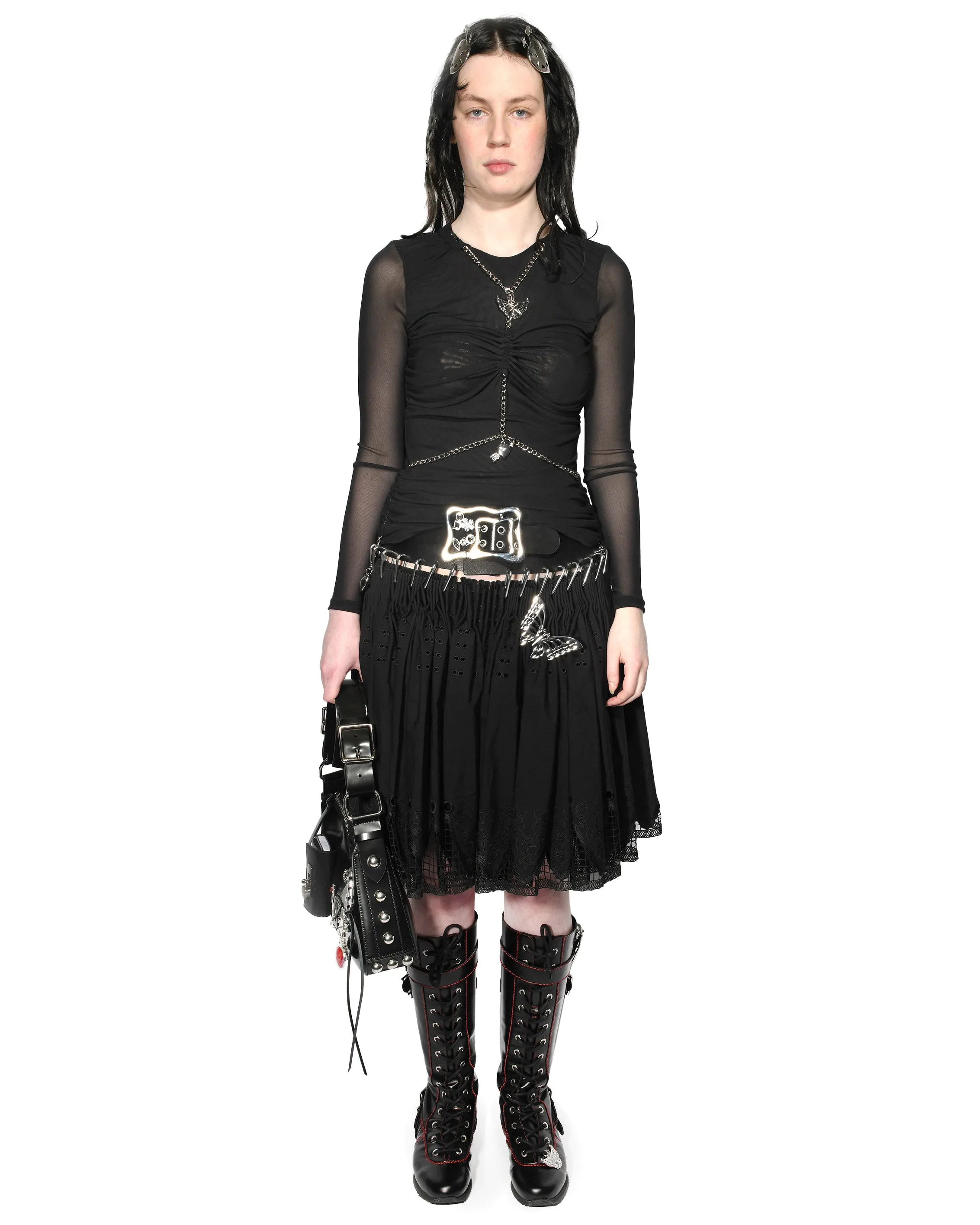 Sonicscape Mesh Long Sleeve Top sold by Chopova Lowena