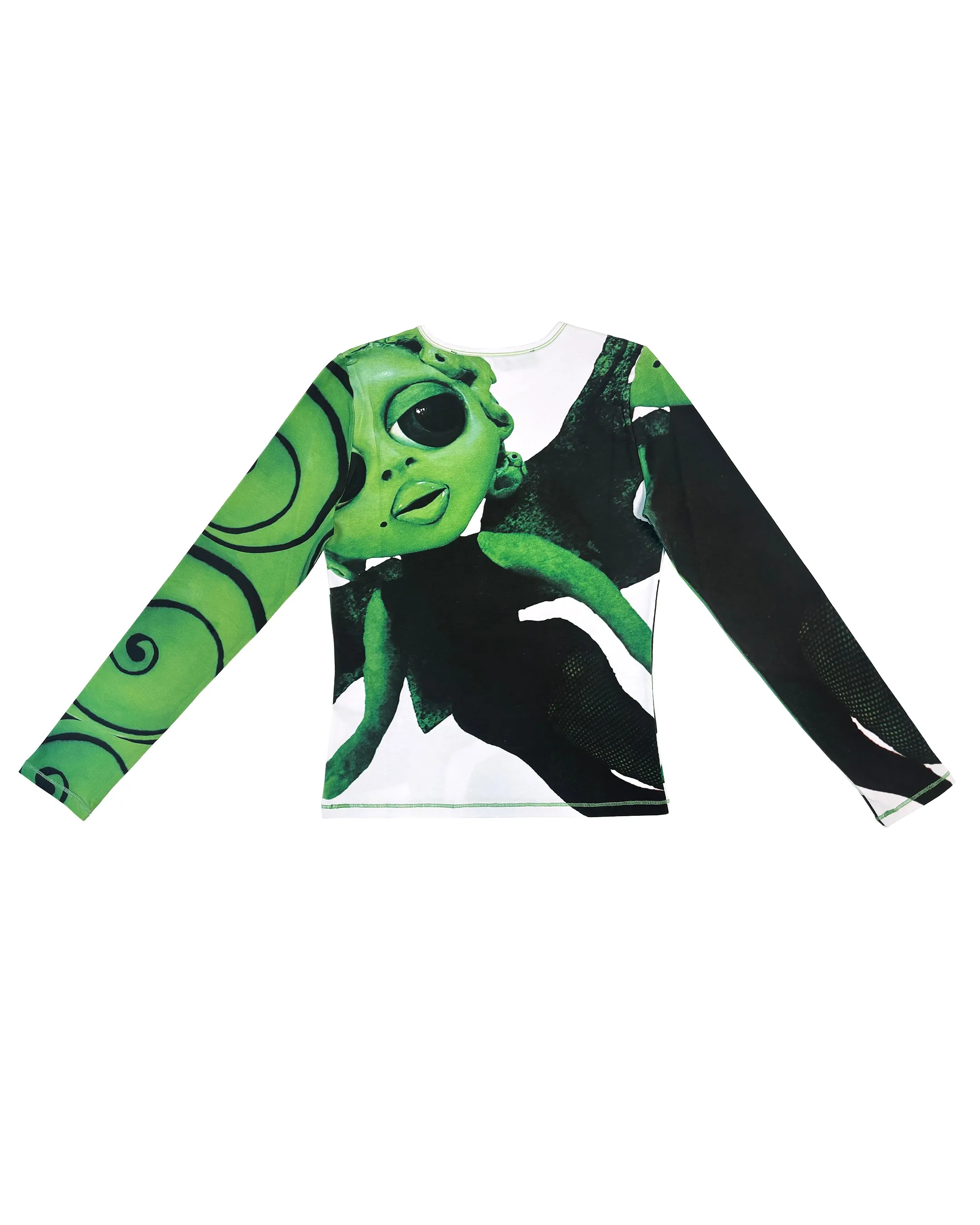 Green Ruth Perfume Fitted Jersey Top sold by Chopova Lowena product image thumbnail 2