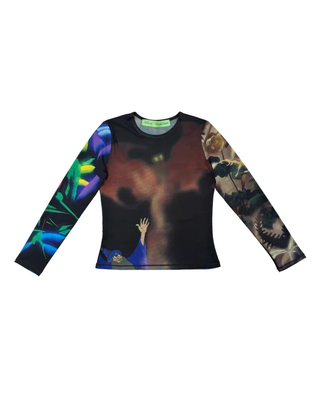 Disney X Chopova Lowena Sorcerer Long Sleeve Mesh Top sold by Chopova Lowena