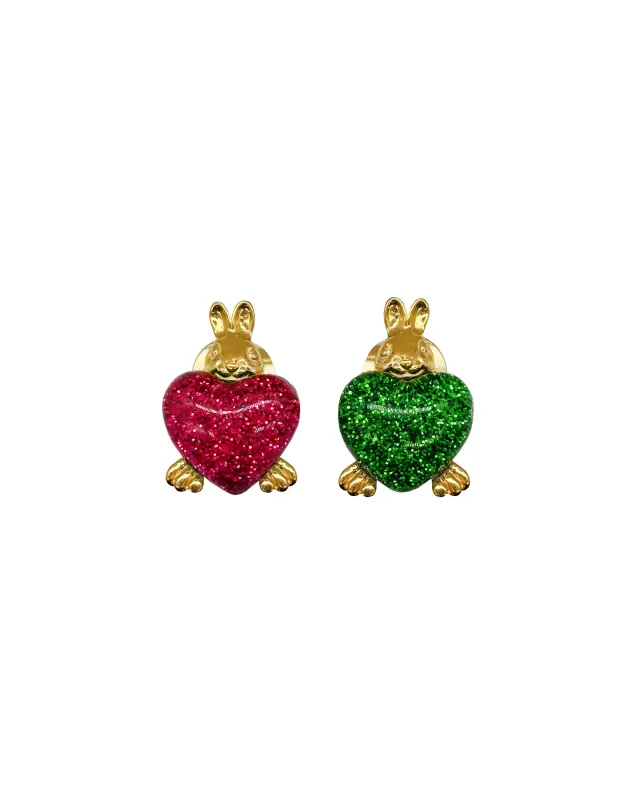 Belly Bunnies Stud Earrings made by Chopova Lowena