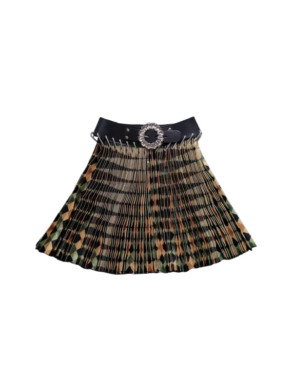 Green Argyle Mini Skirt sold by Chopova Lowena