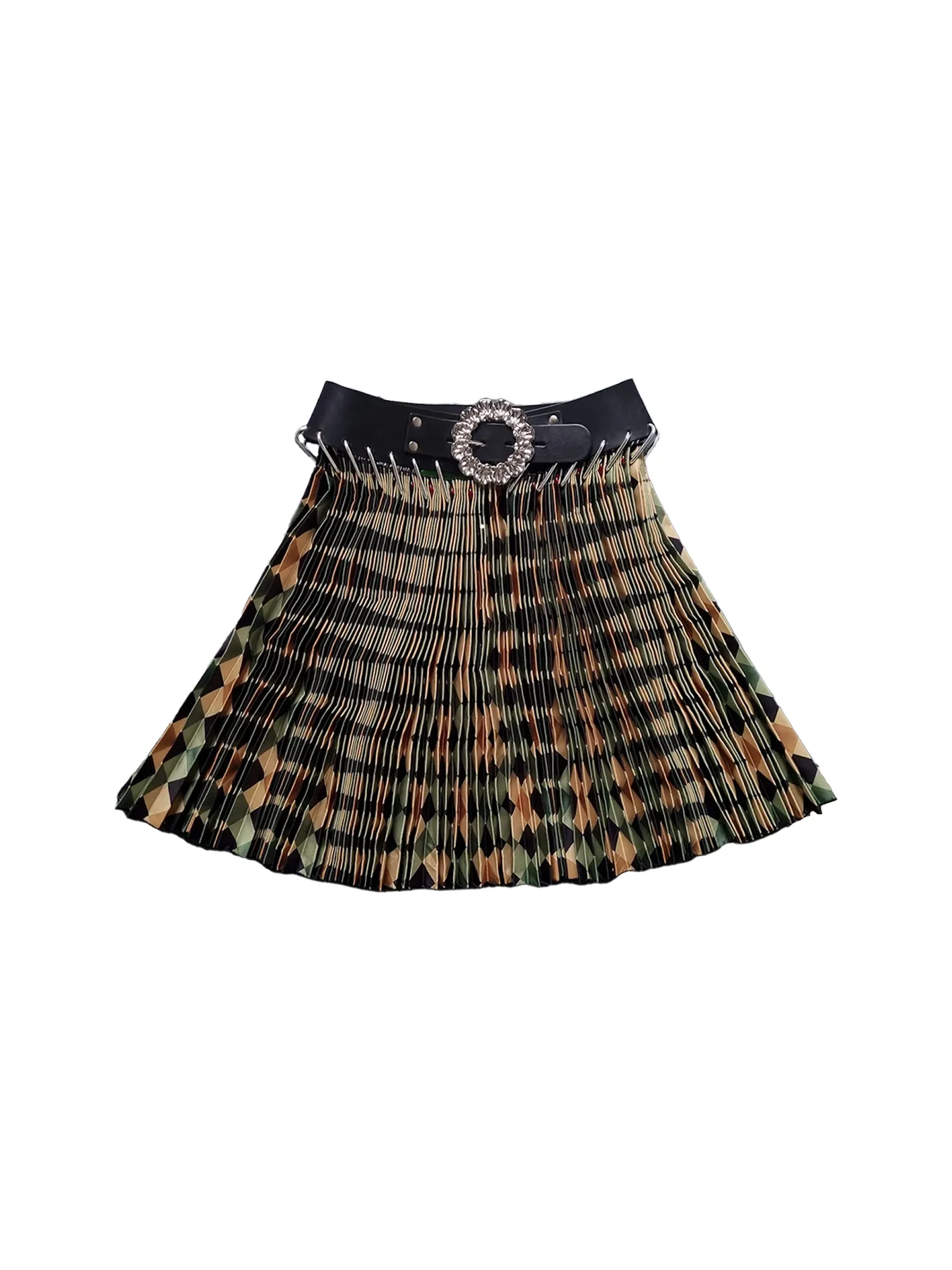 Green Argyle Mini Skirt sold by Chopova Lowena