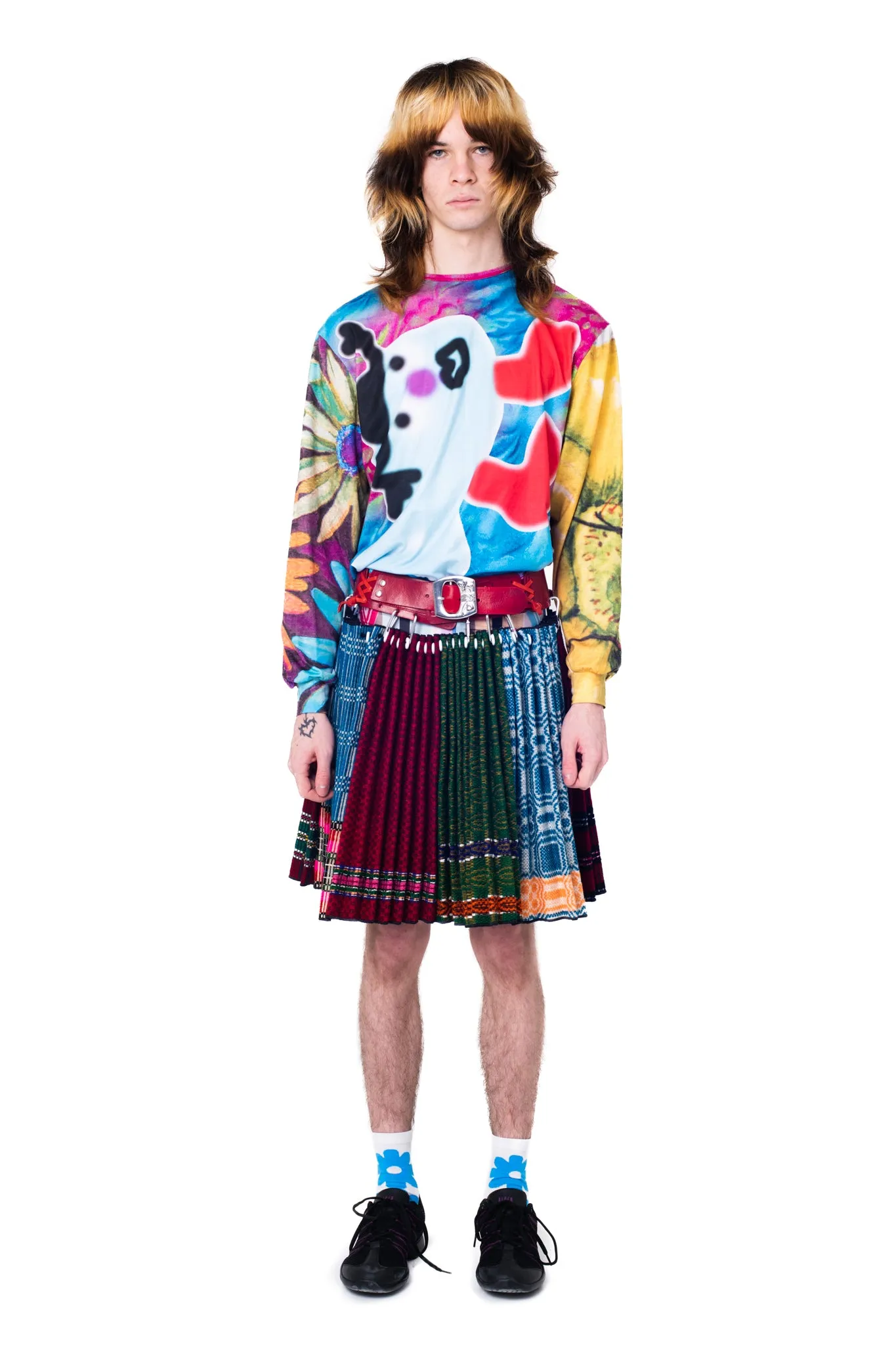 Leg on Blue Oversized Jersey Top sold by Chopova Lowena product image thumbnail 2