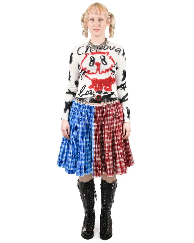 Exclusive Maverick Knee Carabiner Skirt made by Chopova Lowena