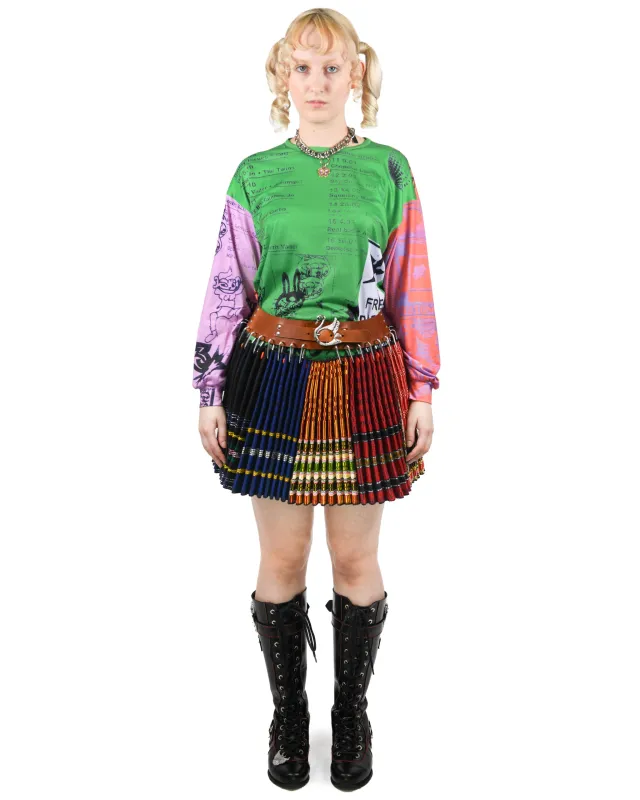 Exclusive Garland Folkloric Mini Carabiner Skirt sold by Chopova Lowena