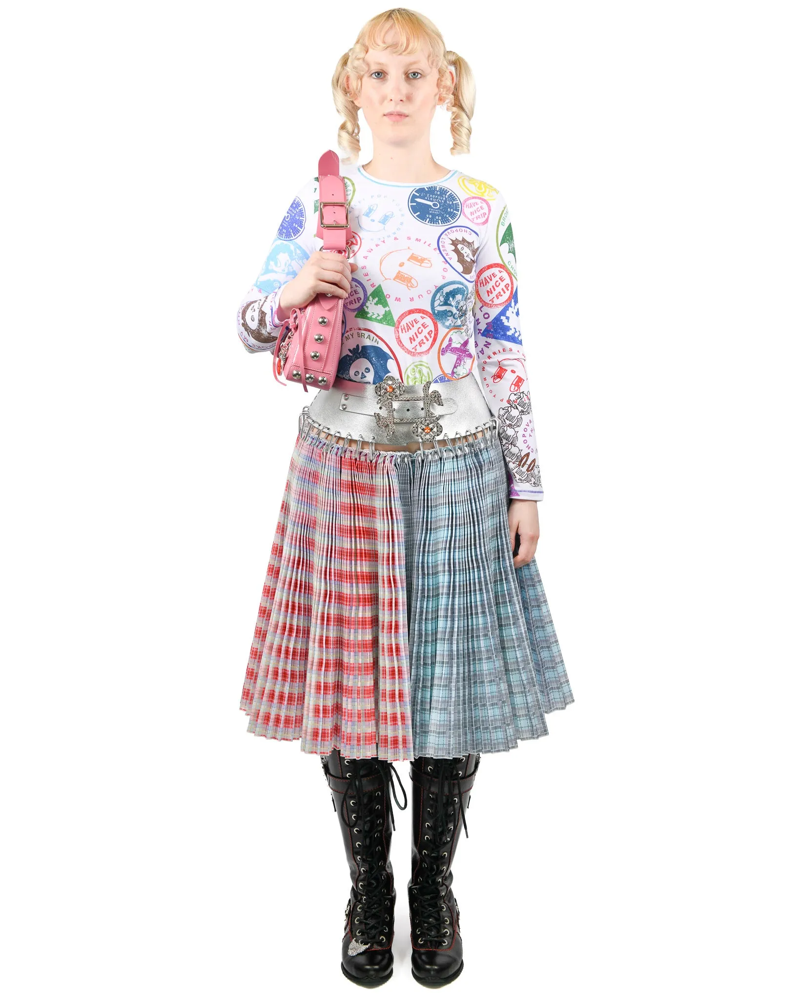 Exclusive Synth Knee Carabiner Skirt sold by Chopova Lowena