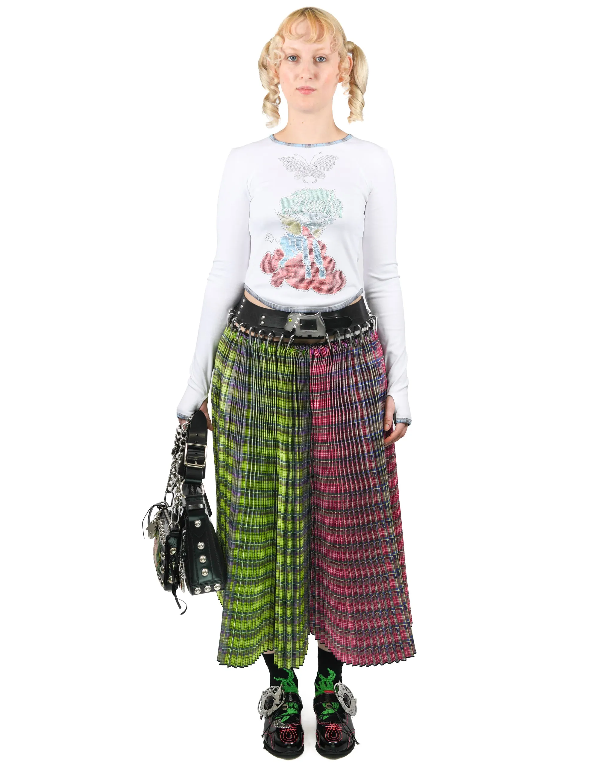 Exclusive Dog Belt Jumpstyle Midi Carabiner Skirt sold by Chopova Lowena