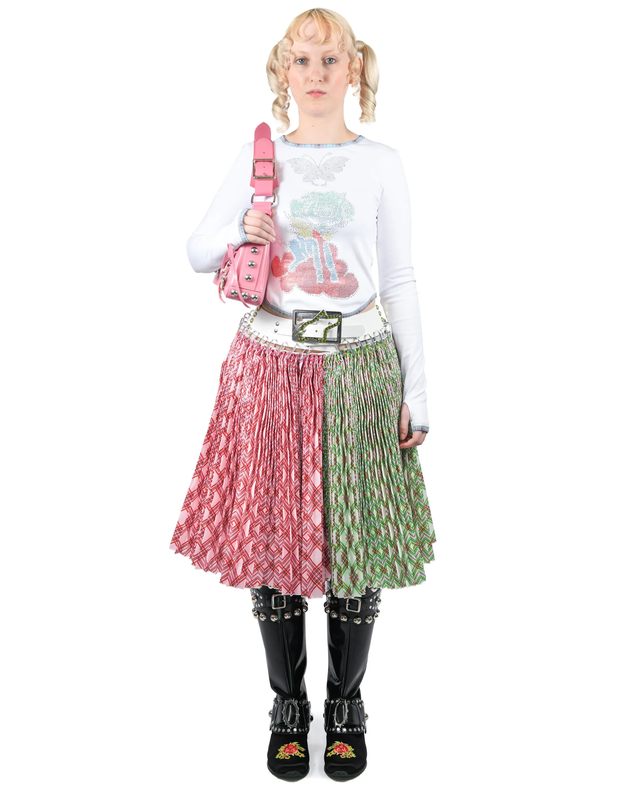 Exclusive Circuit Knee Carabiner Skirt sold by Chopova Lowena