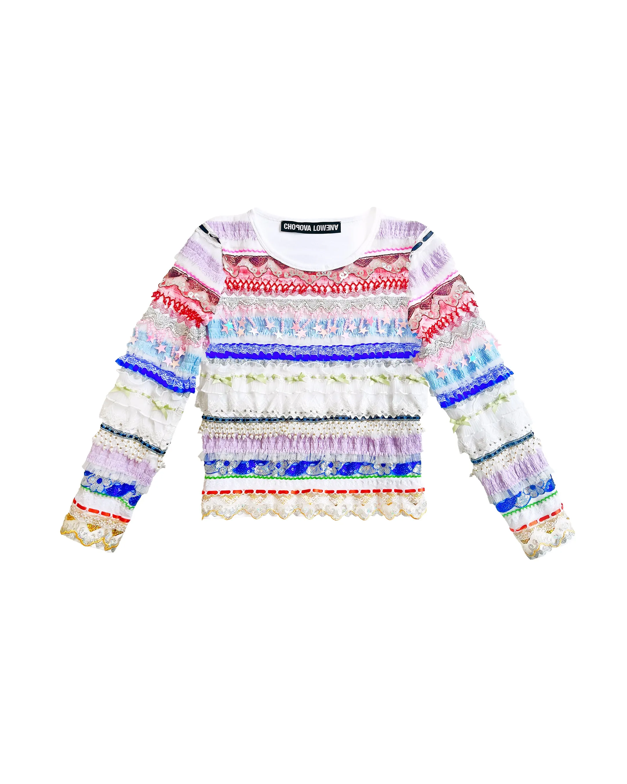 White Starbrites Jersey Top sold by Chopova Lowena product image thumbnail 2