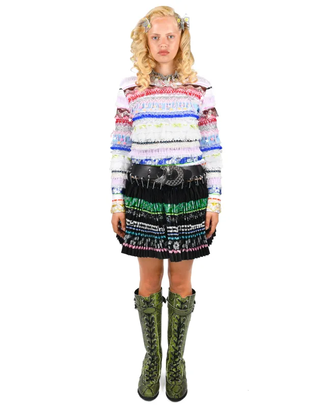 White Starbrites Jersey Top sold by Chopova Lowena